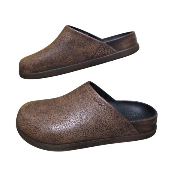 Crocs Dylan Burnished Clogs Womens Size 7 Brown New No Box - Picture 5 of 11